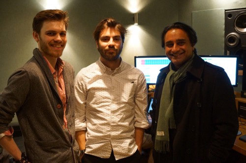 L-R Martin Woolley, Tom Gran, Sanjeev Bhaskar